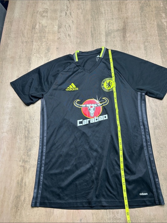 adidas Other - adidas Black Soccer Jersey with Neon Yellow Accents